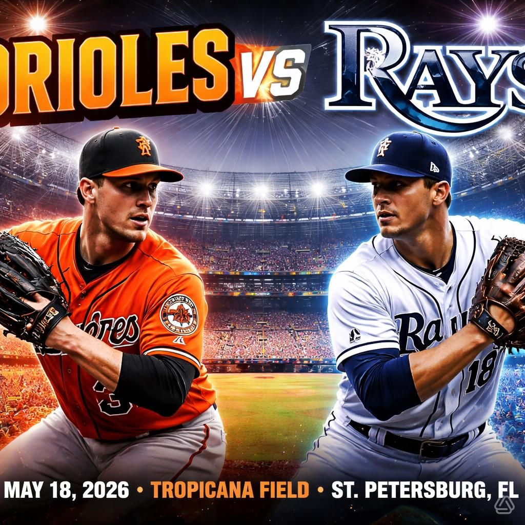 May 18th, 2026 GAME PREVIEW: Baltimore Orioles and the Tampa Rays analysis, best bets, prediction and odds