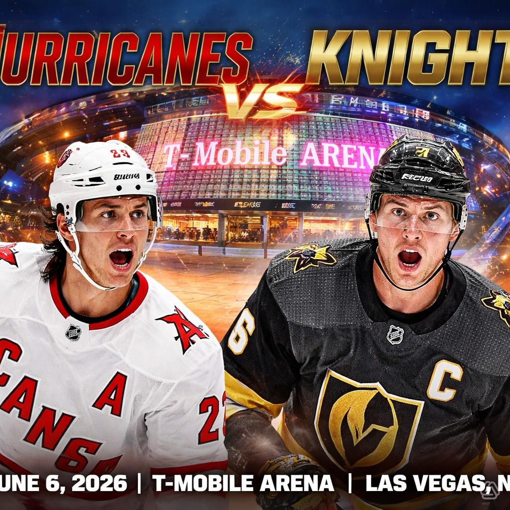 Stanley Cup Final Game 3: Hurricanes vs. Knights   Who Controls Vegas?