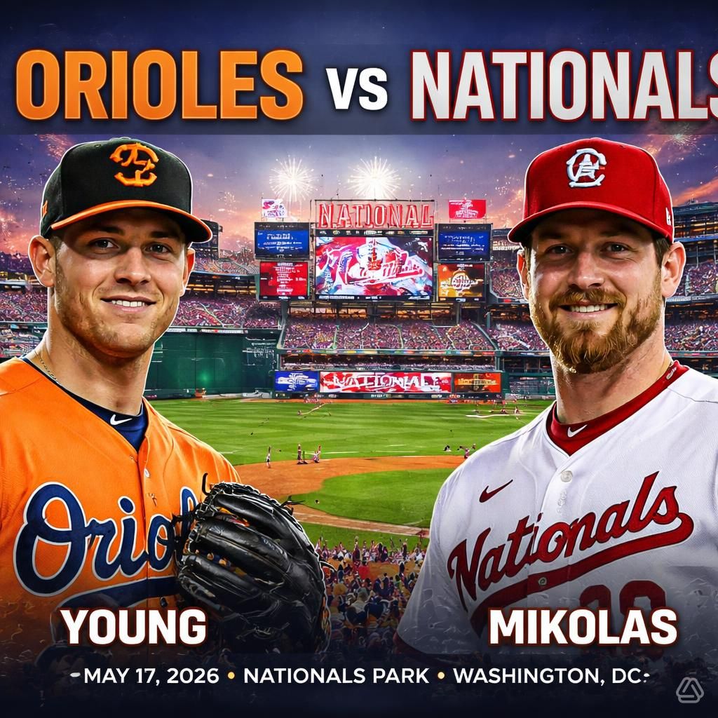 Orioles vs. Nationals GameDay Imfographic
